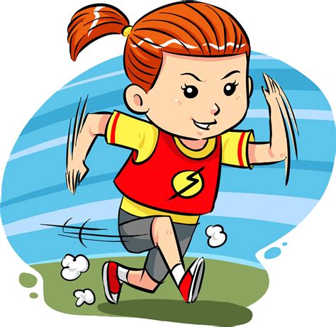 Girl Running Png Cartoon Clip Art Girl Transprent Png Free Girl