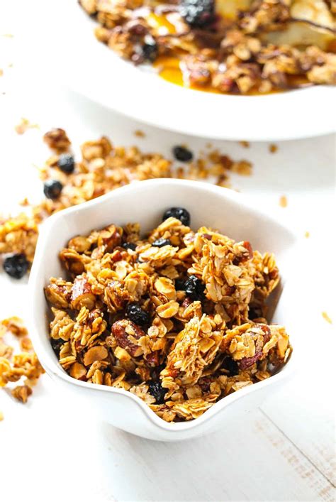 Easy Blueberry Cinnamon Almond Granola Layers Of Happiness