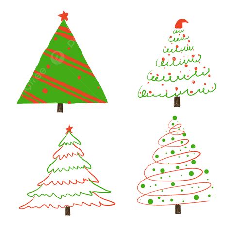 Christmas Line Tree Doodle Christmas Line Draw Christmas Tree Png