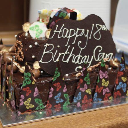 Ahhh, the long awaited 18th birthday. Chocolate 18th Birthday Cake | The Great British Bake Off