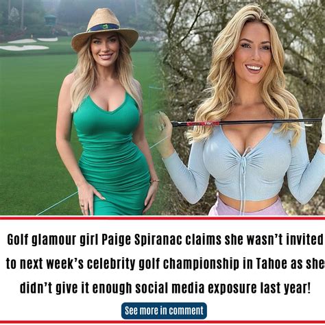 Golf Glamour Girl Paige Spiranac Claims She Wasnt Invited To Next Week