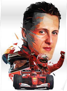 Max verstappen, red bull racing rb16b during the bahrain gp at bahrain international circuit on friday march 26, 2021 in sakhir, bahrain. Michael Schumacher low poly Poster by pxlG | Michael ...