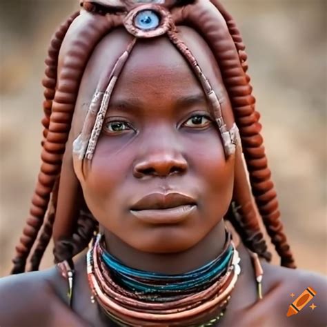 Portrait Of Himba Tribe Woman On Craiyon