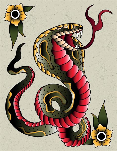 Traditional Cobra Tattoo