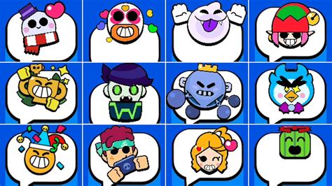 All 207 Exclusive Pins In Brawl Stars Youtube