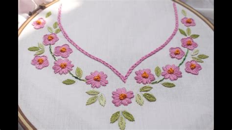 Hand Embroidery Designs For Neck Design For Dresses