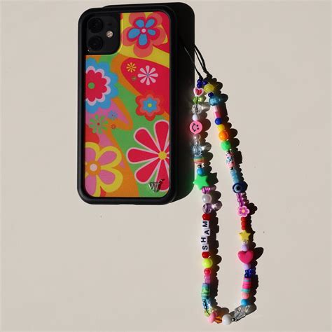 Cell Phone Accessories Y2k 90s Cute Midnight Blue And Yellow Beaded