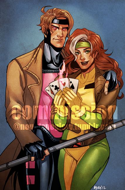 A Commission Of Rogue And Gambit The Commissioner Wanted Mt To Draw