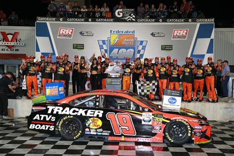 After winning last week at las vegas, martin truex jr. Monster Energy NASCAR Cup Series Federated Auto Parts 400 ...
