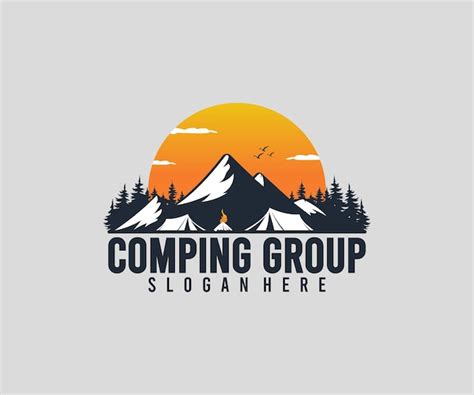 Logotipo De Camping Vector Premium