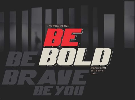 Be Bold By Wap On Dribbble