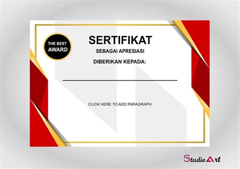 Contoh Sertifikat Contoh Sertifikat Desain Dan Template Gratis