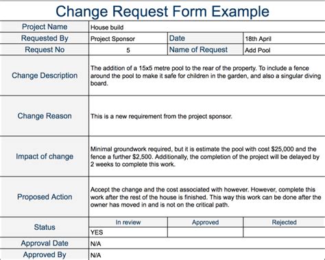 For example, a technical panel might look at technology. Change Request Form Template | IPASPHOTO