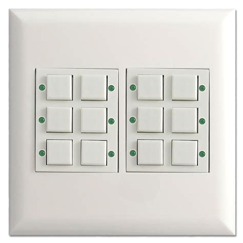 Pilot Led Touch Plate Low Voltage Switch Classic 12 Button White
