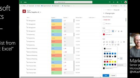 Microsoft Lists Create A List From Excel Youtube