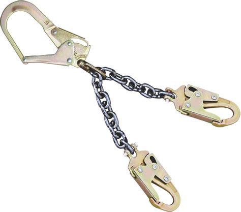 Palmer Safety Steel Rebar Chain Assembly With Self Locking Hooks Ansi