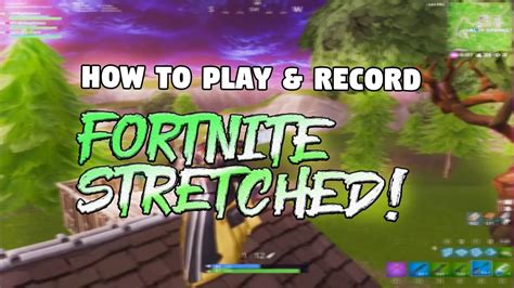 Fortnite Stretched How To Playrecord 1440x1080 With Obs Youtube