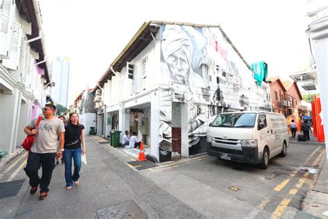 Singapore Graffiti Near Haji Lane Editorial Stock Photo Image Of