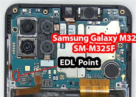 Samsung M32 SM M325F EDL Test Point ISP PinOUT EDL Mode