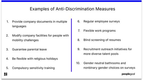 Diversity And Inclusion Anti Discrimination Policy Peoplegoal