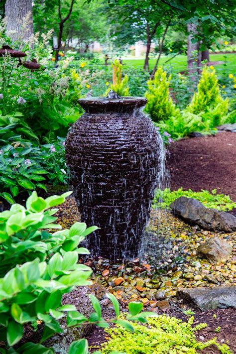 Outdoor Fountain Kits Urn Fountains And Stone Wall Spillways In 2020