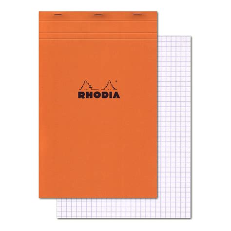 buy rhodia classic orange notepad 8 25x12 5 grid