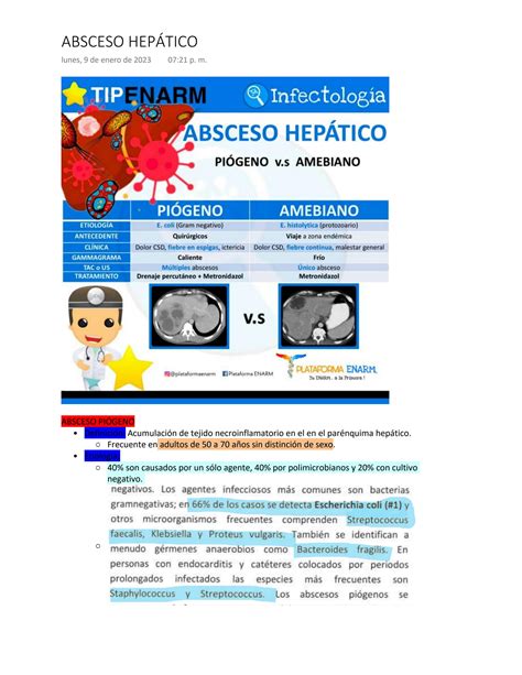 Solution 11 Absceso Hep Tico Studypool