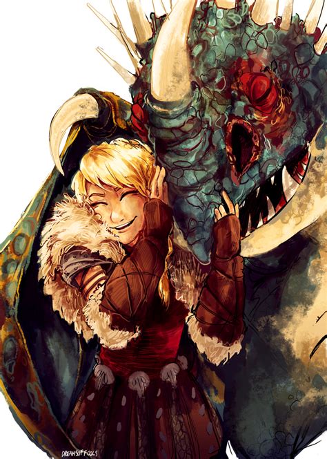 Astrid And Stormfly By Dreamsoffools On Deviantart