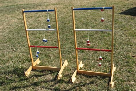 Ladder toss double wooden ladder ball game with finished wood and durable nylon carrying case. Wooden ladder ball game - by Kevin @ LumberJocks.com ...