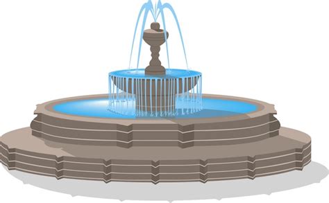 Premium Vector Vector Fountain Isolated