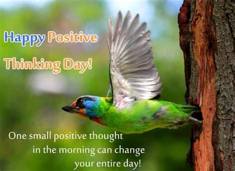 One Positive Thought Free Positive Thinking Day Ecards 123 Greetings
