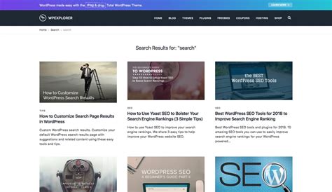 How To Customize Search Page Results In Wordpress Wpexplorer