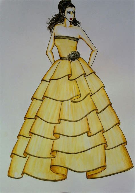 Pin By Sneha Vanarse On Drwing Fashion Illustration Sketches Dresses
