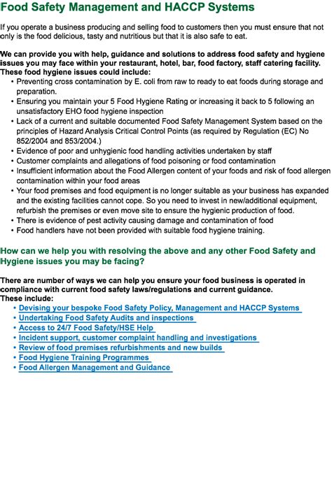 Pest control service frequently asked questions. Food Safety Management