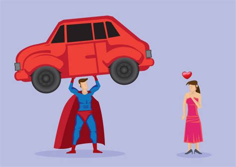 Superhero Lifting Car Stock Photos Pictures And Royalty Free Images Istock