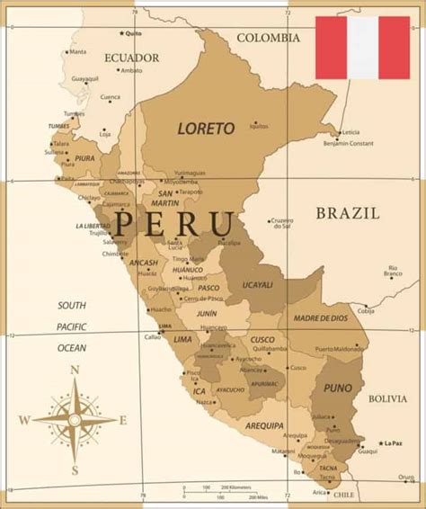 Mapas De Perú Mapas Políticos Y Físicos Para Descargar E Imprimir