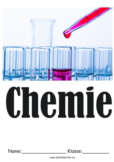 Dann bist du hier genau richtig! Chemie Deckblatt zum Ausdrucken und Ausmalen. #Schulbeginn ...