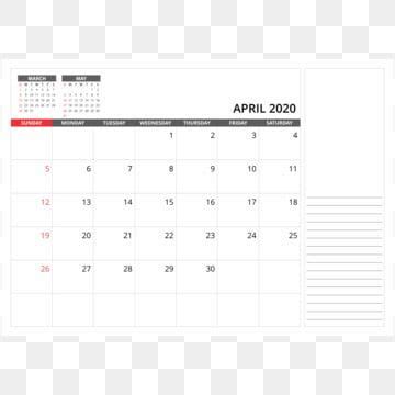 Sure, digital calendars are convenient — we can take them everyw. April 2020 Monthly Desk Calendar, 2020, Calendar, Png PNG and Vector with Transparent Background ...