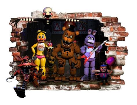 Five Nights At Freddys Wall Sticker Fnaf Decal Stickers Etsy