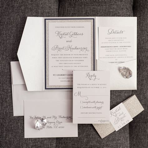 A New Wedding Invitation For Your Glam Affair Too Chic And Little Shab