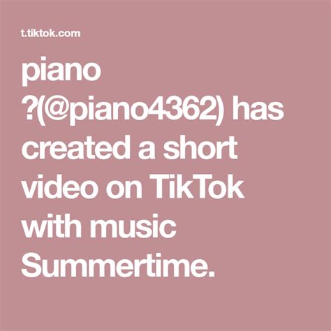 Piano 😜piano4362 Has Created A Short Video On Tiktok With Music