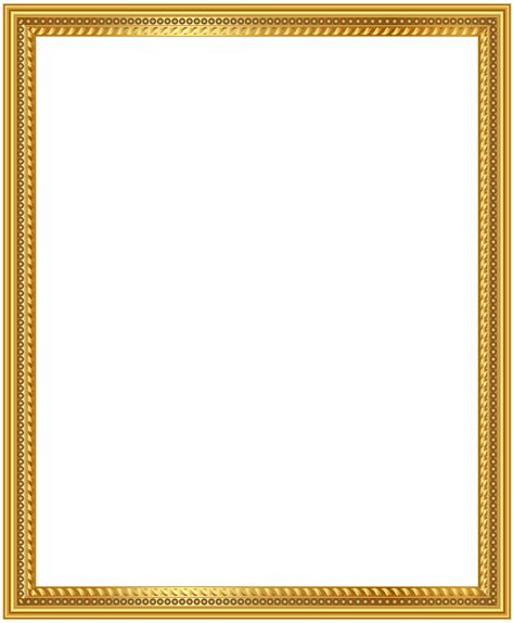 Deco Gold Border Frame Png Clip Art Gallery Yopriceville High Images