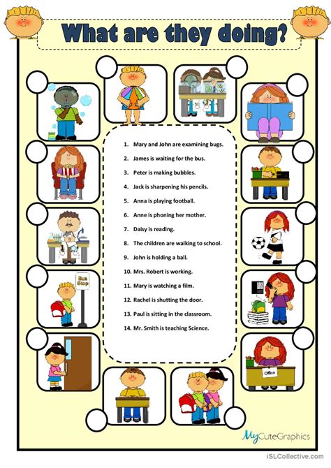 What Are They Doing English Esl Worksheets Pdf Doc