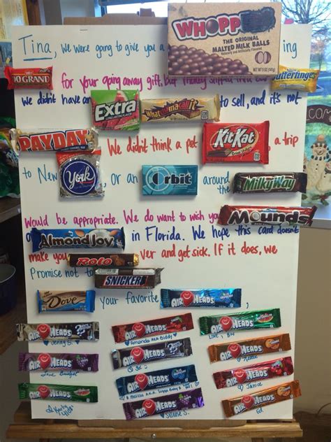 In summary, when leaving a position, keep your goodbyes short and sweet. Going away party for my co-worker | Candy poster, Going ...