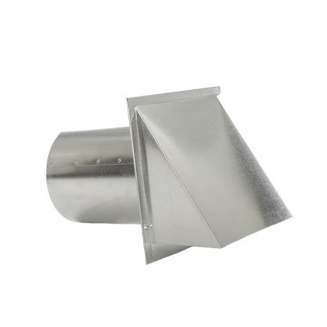 Hooded Galvanized Wall Vent W Screen No Damper Famco