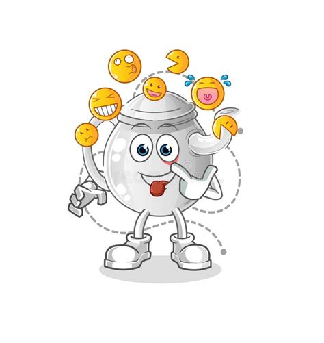 Teapot Laugh And Mock Character Cartoon Mascot Vector Stock Vector