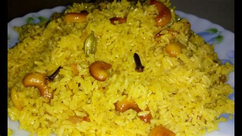 Bengali Basanti Pulao Recipe Sweet Yellow Rice Recipe Youtube
