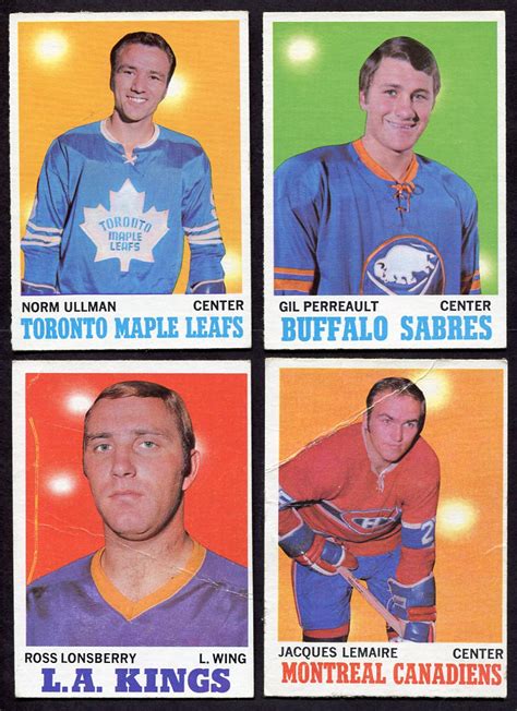 Lot Detail 1970 71 Topps Hockey Lot Of 22 Loaded With Stars