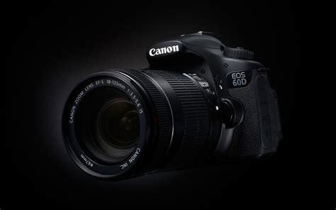 Hd Wallpaper Black Background Canon The Camera Eos