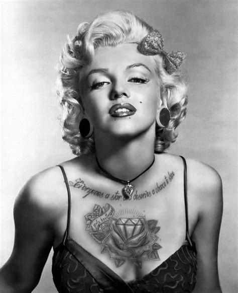 Marilyn Tattooed Marilyn Monroe Tattoo Marilyn Monroe Art Celebrity